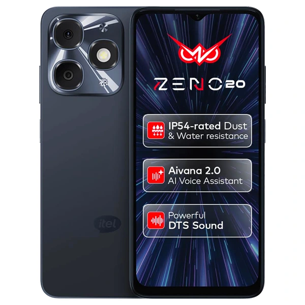 itel Zeno 20 (Starlit Black)